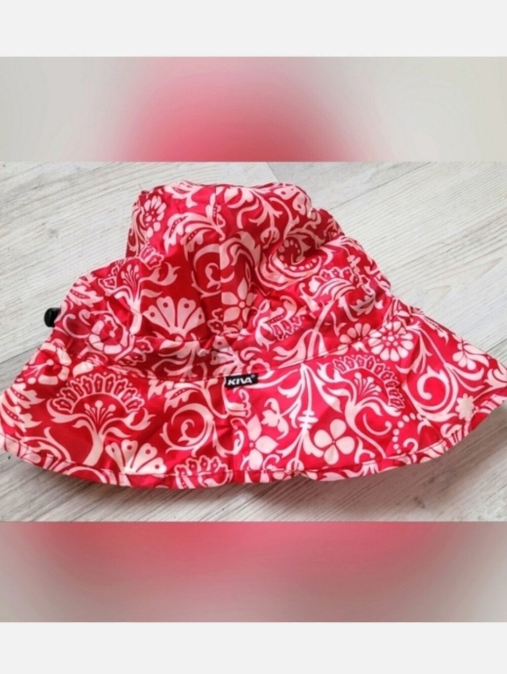 Kiva Red Bucket Hide-Away Hat